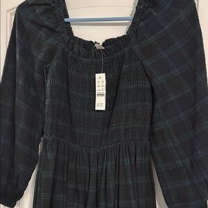 J Crew Plaid Flannel Dress